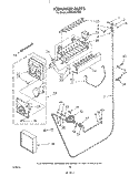 ICE MAKER Diagram and Parts List for KSRF42DTX00  KitchenAid Refrigerator