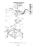 MACHINE BASE Diagram and Parts List for LA5460XTM0  Whirlpool Washer