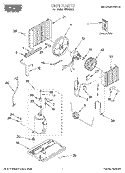 UNIT, LITERATURE Diagram and Parts List for X05002G0  Roper Air Conditioner
