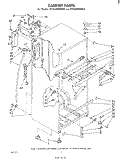 CABINET Diagram and Parts List for ET18JKXMWR9  Whirlpool Refrigerator
