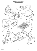 UPPER UNIT Diagram and Parts List for KSSS36DBW00  KitchenAid Refrigerator