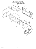 INTERIOR Diagram and Parts List for GH9115XEB0  Whirlpool Microwave