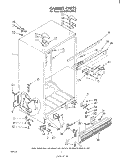 CABINET Diagram and Parts List for EB19MK1LWR0  Whirlpool Refrigerator