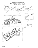WIRING HARNESS Diagram and Parts List for KEBS277YWH1  KitchenAid Wall Oven