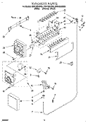 ICEMAKER Diagram and Parts List for ET21DMXDW02  Whirlpool Refrigerator