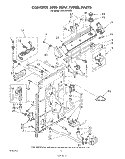 CONTROL AND REAR PANEL Diagram and Parts List for LA5578XSW2  Whirlpool Washer