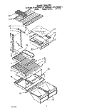 SHELF Diagram and Parts List for ET18ZKXWW11  Whirlpool Refrigerator