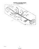 WIRING HARNESS , LIT/OPTIONAL Diagram and Parts List for MW1500XS1  Whirlpool Microwave