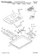 SECTION Diagram and Parts List for KECC507GAL0  KitchenAid Cooktop