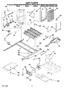 UNIT PARTS Diagram and Parts List for KSRG25FTSS00  KitchenAid Refrigerator