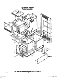 CABINET Diagram and Parts List for KEMS376SBL1  KitchenAid Microwave Oven Combo