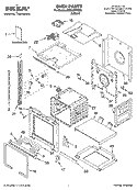 OVEN PARTS Diagram and Parts List for IBD550PRS00  Whirlpool Wall Oven