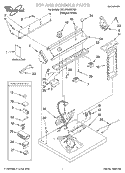 TOP AND CONSOLE, LIT/OPTIONAL Diagram and Parts List for 3XLGR5435HQ0  Whirlpool Dryer