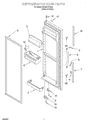 REFRIGERATOR DOOR Diagram and Parts List for GD22DKXHW00  Whirlpool Refrigerator