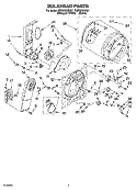 BULKHEAD PARTS, OPTIONAL PARTS (NOT INCLUDED) Diagram and Parts List for CEDS563RQ1  Crosley Dryer