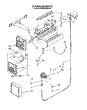 ICEMAKER Diagram and Parts List for KSRS27QAWH05  KitchenAid Refrigerator
