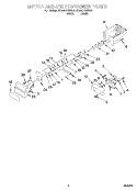 MOTOR AND ICE CONTAINER Diagram and Parts List for ED20DBXEB02  Whirlpool Refrigerator