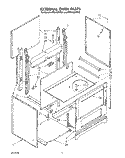 EXTERNAL OVEN, LIT/OPTIONAL Diagram and Parts List for RF0100XRW4  Whirlpool Range