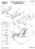 TOP AND CONSOLE, LIT/OPTIONAL Diagram and Parts List for LGR4624DZ1  Whirlpool Dryer
