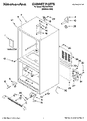 CABINET PARTS Diagram and Parts List for KBLS20ETSS01  KitchenAid Refrigerator