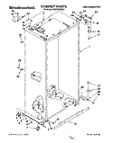 CABINET Diagram and Parts List for KSSS36DBW01  KitchenAid Refrigerator