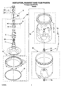 Part Location Diagram of 3360611 Whirlpool Tub Ring with Seal