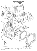 BULKHEAD PARTS, OPTIONAL PARTS (NOT INCLUDED) Diagram and Parts List for YMED6300TQ0  Maytag Dryer