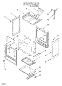 CHASSIS Diagram and Parts List for FGP335EQ0  Roper Range