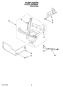 PUMP PARTS Diagram and Parts List for KUIO18NNVS0  KitchenAid Ice Maker
