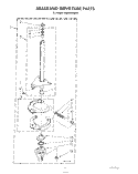 BRAKE AND DRIVE TUBE Diagram and Parts List for KAWE900SWH1  KitchenAid Washer