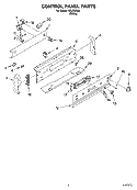 Part Location Diagram of 9753351 Whirlpool Glass, Console (Control Panel)