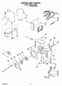 UPPER UNIT PARTS Diagram and Parts List for KBUDT4265E04  KitchenAid Refrigerator