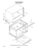 CABINET Diagram and Parts List for MW8550XS4  Whirlpool Microwave