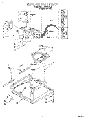 MACHINE BASE Diagram and Parts List for 7LSR9245HZ0  Whirlpool Washer