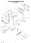 AIR FLOW AND CONTROL PARTS Diagram and Parts List for CAR24CSS2  Crosley Air Conditioner