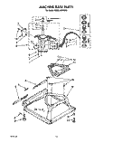 MACHINE BASE Diagram and Parts List for KAWL400WWH0  KitchenAid Washer