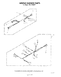 WIRING HARNESS Diagram and Parts List for 3CE2110XMW1  Whirlpool Dryer