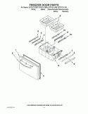 FREEZER DOOR PARTS Diagram and Parts List for GI7FVCXXA00  Whirlpool Refrigerator