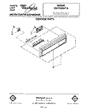 CONSOLE Diagram and Parts List for DU9200XT0  Whirlpool Dishwasher