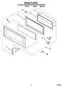 Part Location Diagram of 8204880 Whirlpool DOOR/MW