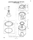 AGITATOR, BASKET, AND TUB Diagram and Parts List for LA5430XMW2  Whirlpool Washer