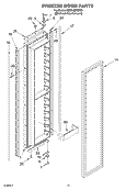 FREEZER DOOR PARTS Diagram and Parts List for KSSO48FMX00  KitchenAid Refrigerator