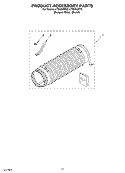 PRODUCT ACCESSORY Diagram and Parts List for LTG5243DT3  Whirlpool Washer Dryer Combo