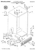 CABINET, LITERATURE Diagram and Parts List for KSRE27FHBT02  KitchenAid Refrigerator