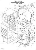 LINER Diagram and Parts List for ET20GKXDN00  Whirlpool Refrigerator