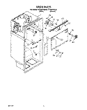 LINER Diagram and Parts List for RT25BKXAW00  Roper Refrigerator