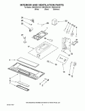 INTERIOR AND VENTILATION PARTS Diagram and Parts List for GMH3204XVQ1  Whirlpool Microwave