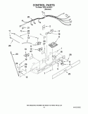 CONTROL PARTS Diagram and Parts List for ED5LVAXWS01  Whirlpool Refrigerator
