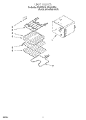 UNIT Diagram and Parts List for RB760PXBQ2  Whirlpool Wall Oven
