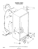CABINET Diagram and Parts List for EV15HEXPW0  Whirlpool Freezer